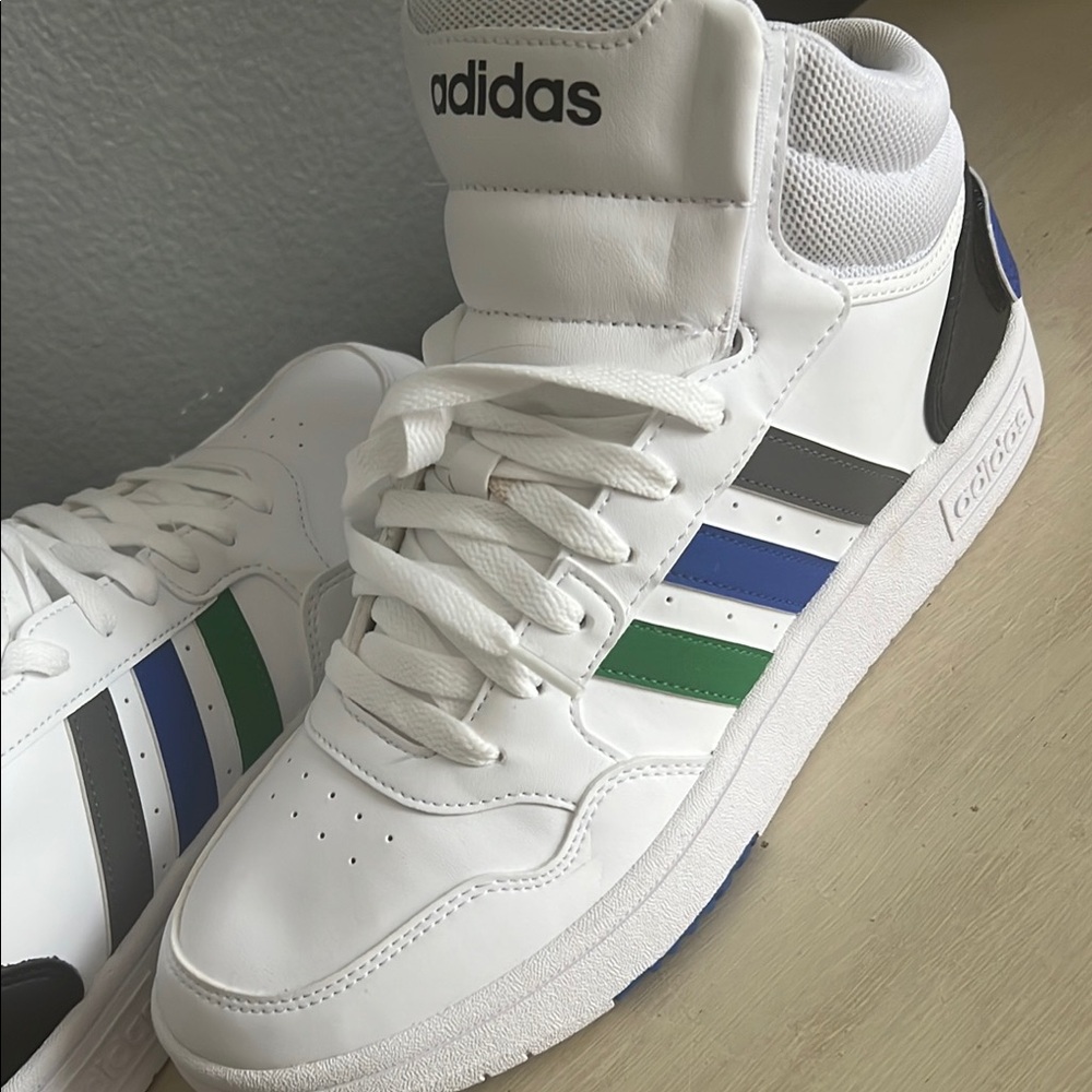 Adidas White High-Top Sneakers
